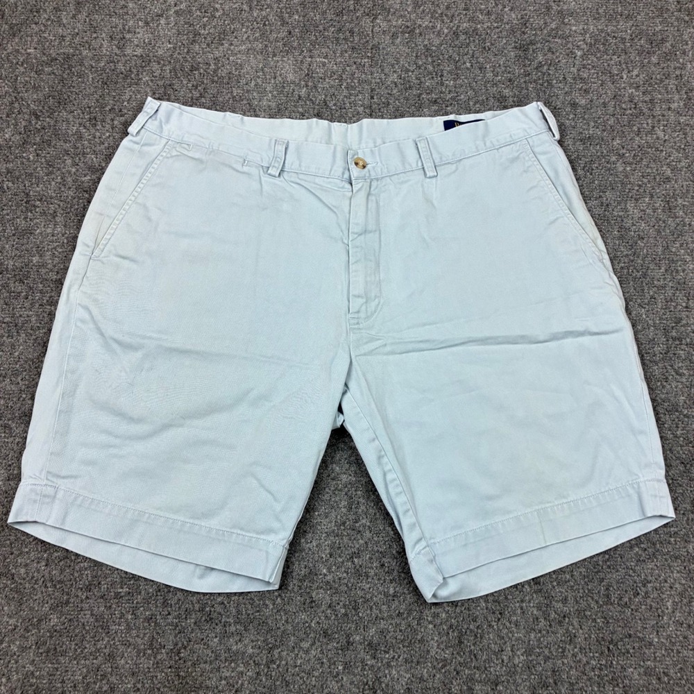 Polo Ralph Lauren Mens Size W37 Classic Fit 9" Inch Shorts Blue Cotton Twill